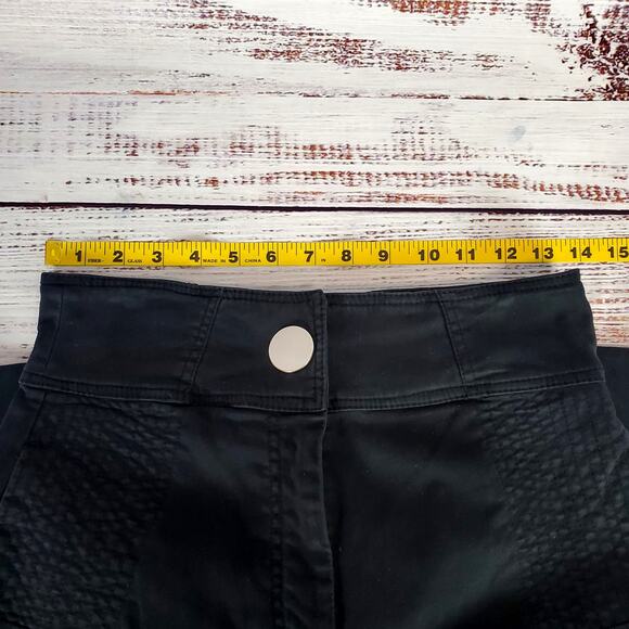 Zara Basic Black Casual Relaxed Fit Pants with Silver Buttons Size Small - Picture 10 of 12